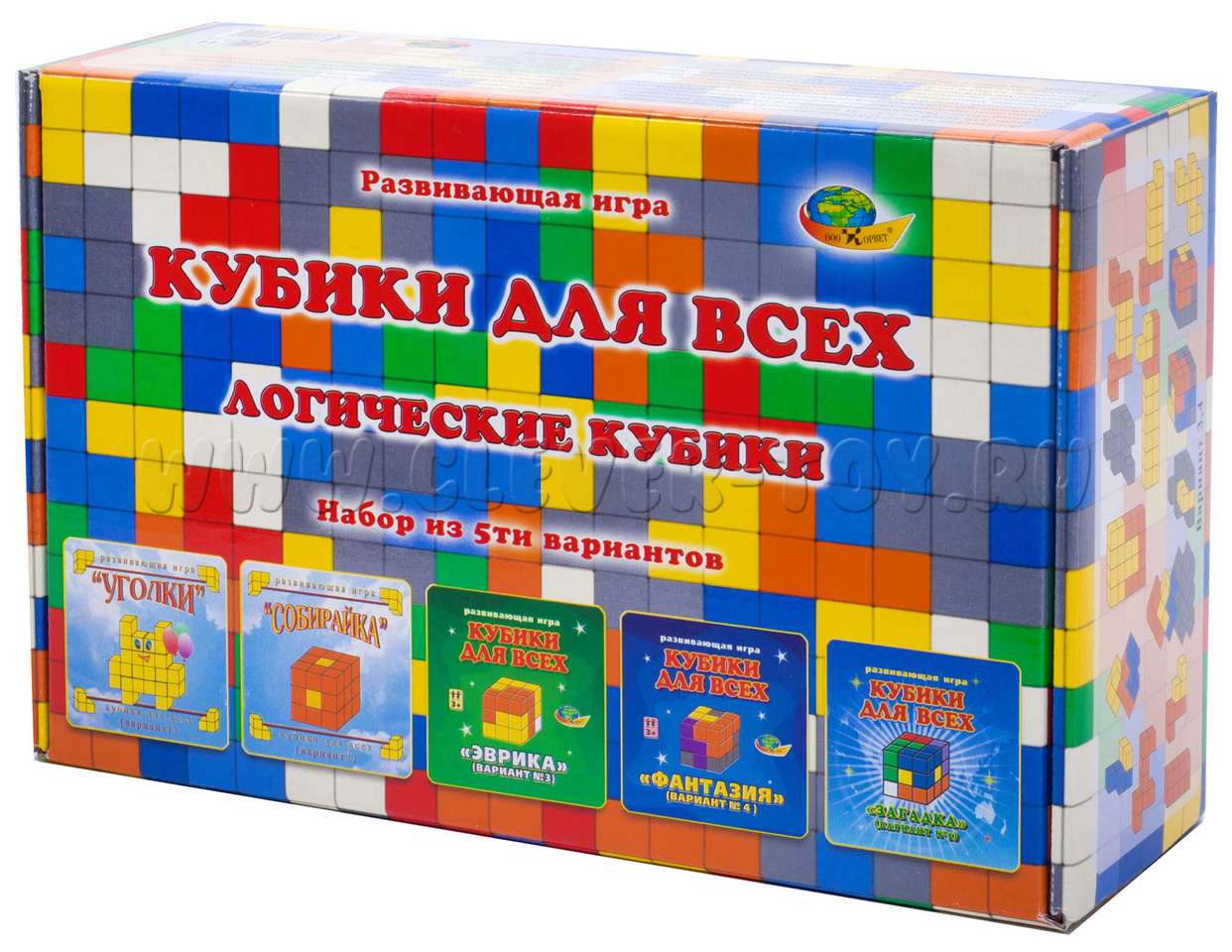 Кубики для Всех (набор из 5 кубов) купить в П-Камчатском | CLEVER-TOY.RU