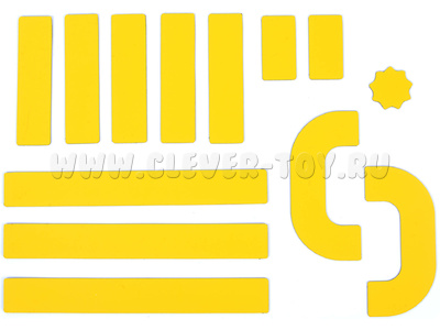 Набор магнитных карточек "Конструирование букв"*