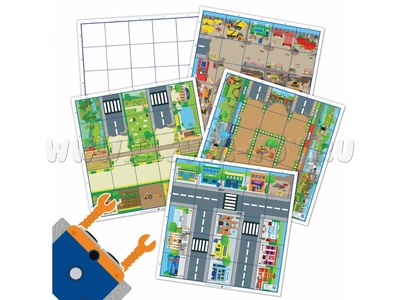 Комплект тематических полей "Городские истории с роботом Ботли" (5 элементов)