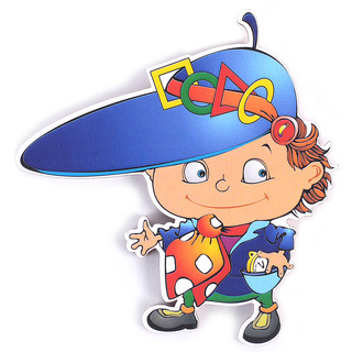 Персонаж малый Крутик По (крепление на Коврограф и магн. основу)