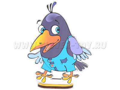 Персонаж средний "Галчонок Каррчик" (на подставке, крепление на Коврограф) - остатки