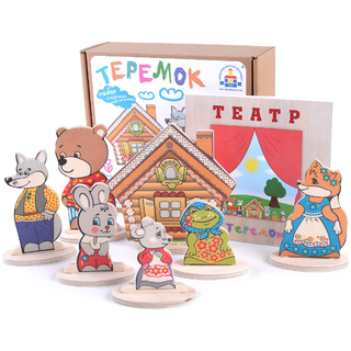 Набор деревянный "Персонажи сказки Теремок"