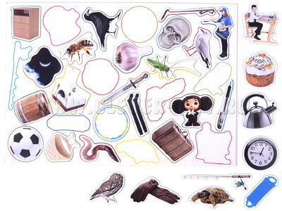 Магнитное развивающее пособие "Упрямые звуки" Звук "Ч"